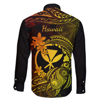 hawaii-family-matching-summer-maxi-dress-and-hawaiian-shirt-turtle-mix-polynesian-plumeria-reggae-version
