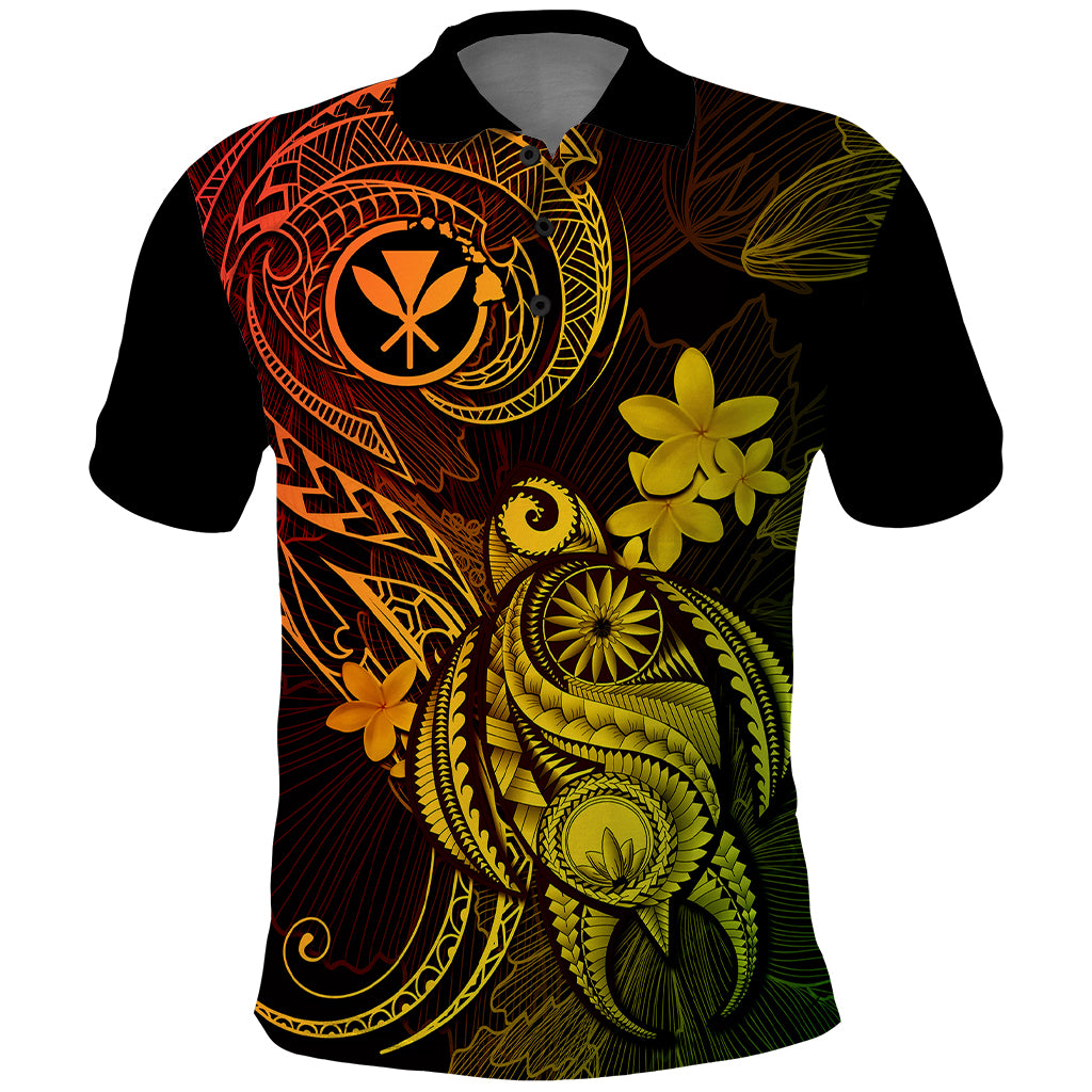 Hawaii Polo Shirt Turtle Mix Polynesian Plumeria Reggae Version LT14 Reggae - Polynesian Pride