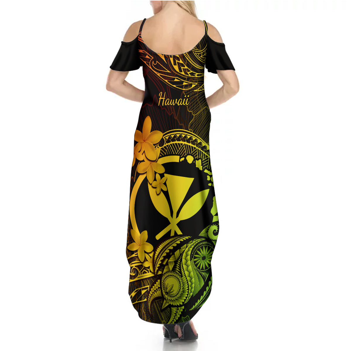 hawaii-summer-maxi-dress-turtle-mix-polynesian-plumeria-reggae-version
