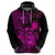 Hawaii Hoodie Turtle Mix Polynesian Plumeria Pink Version LT14 - Polynesian Pride