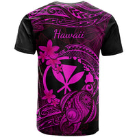 Hawaii T Shirt Turtle Mix Polynesian Plumeria Pink Version LT14 - Polynesian Pride