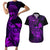 hawaii-couples-matching-short-sleeve-bodycon-dress-and-hawaiian-shirt-turtle-mix-polynesian-plumeria-purple-version