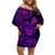 hawaii-family-matching-off-shoulder-short-dress-and-hawaiian-shirt-turtle-mix-polynesian-plumeria-purple-version