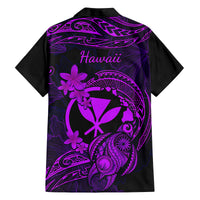 hawaii-family-matching-short-sleeve-bodycon-dress-and-hawaiian-shirt-turtle-mix-polynesian-plumeria-purple-version