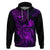 Hawaii Hoodie Turtle Mix Polynesian Plumeria Purple Version LT14 Pullover Hoodie Purple - Polynesian Pride