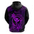 Hawaii Hoodie Turtle Mix Polynesian Plumeria Purple Version LT14 - Polynesian Pride