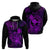 Hawaii Hoodie Turtle Mix Polynesian Plumeria Purple Version LT14 - Polynesian Pride