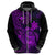 Hawaii Hoodie Turtle Mix Polynesian Plumeria Purple Version LT14 - Polynesian Pride