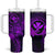 Hawaii Tumbler With Handle Turtle Mix Polynesian Plumeria Purple Version