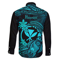 hawaii-family-matching-off-shoulder-maxi-dress-and-hawaiian-shirt-turtle-mix-polynesian-plumeria-turquoise-version
