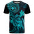 Hawaii T Shirt Turtle Mix Polynesian Plumeria Turquoise Version LT14 Turquoise - Polynesian Pride