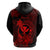 Hawaii Hoodie Turtle Mix Polynesian Plumeria Red Version LT14 - Polynesian Pride