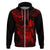 Hawaii Hoodie Turtle Mix Polynesian Plumeria Red Version LT14 Zip Hoodie Red - Polynesian Pride