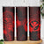 Hawaii Skinny Tumbler Turtle Mix Polynesian Plumeria Red Version