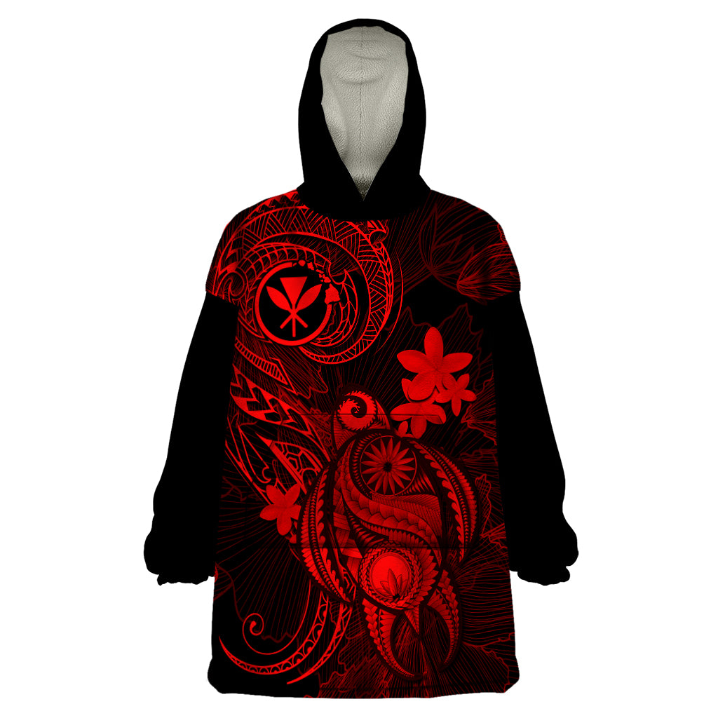 hawaii-wearable-blanket-hoodie-turtle-mix-polynesian-plumeria-red-version