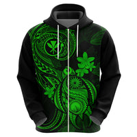 Hawaii Hoodie Turtle Mix Polynesian Plumeria Green Version LT14 - Polynesian Pride