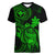 hawaii-women-v-neck-t-shirt-turtle-mix-polynesian-plumeria-green-version