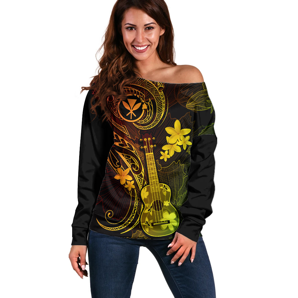 hawaii-off-shoulder-sweater-ukulele-mix-polynesian-plumeria-reggae-version