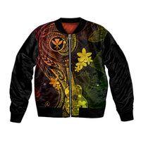hawaii-sleeve-zip-bomber-jacket-ukulele-mix-polynesian-plumeria-reggae-version