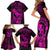 hawaii-family-matching-short-sleeve-bodycon-dress-and-hawaiian-shirt-ukulele-mix-polynesian-plumeria-pink-version