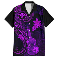 hawaii-family-matching-off-shoulder-short-dress-and-hawaiian-shirt-ukulele-mix-polynesian-plumeria-purple-version