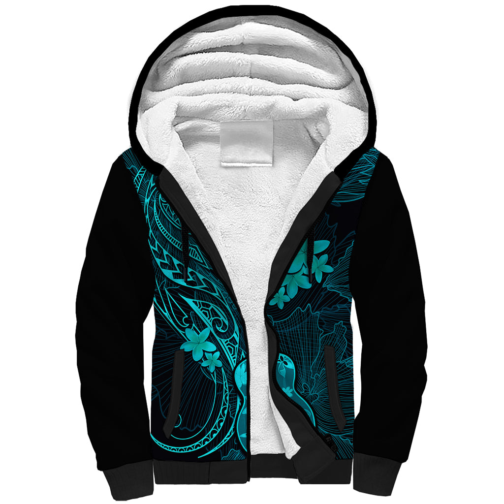 hawaii-sherpa-hoodie-ukulele-mix-polynesian-plumeria-turquoise-version