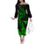 hawaii-family-matching-off-shoulder-long-sleeve-dress-and-hawaiian-shirt-ukulele-mix-polynesian-plumeria-green-version