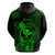 Hawaii Hoodie Ukulele Mix Polynesian Plumeria Green Version LT14 - Polynesian Pride