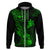 Hawaii Hoodie Ukulele Mix Polynesian Plumeria Green Version LT14 Zip Hoodie Green - Polynesian Pride