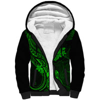 hawaii-sherpa-hoodie-ukulele-mix-polynesian-plumeria-green-version