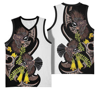 New Zealand Valentines Day Basketball Jersey Piwakawaka Lovers Maori Koru Tattoo LT14 - Polynesian Pride