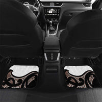 New Zealand Valentines Day Car Mats Piwakawaka Lovers Maori Koru Tattoo - Polynesian Pride