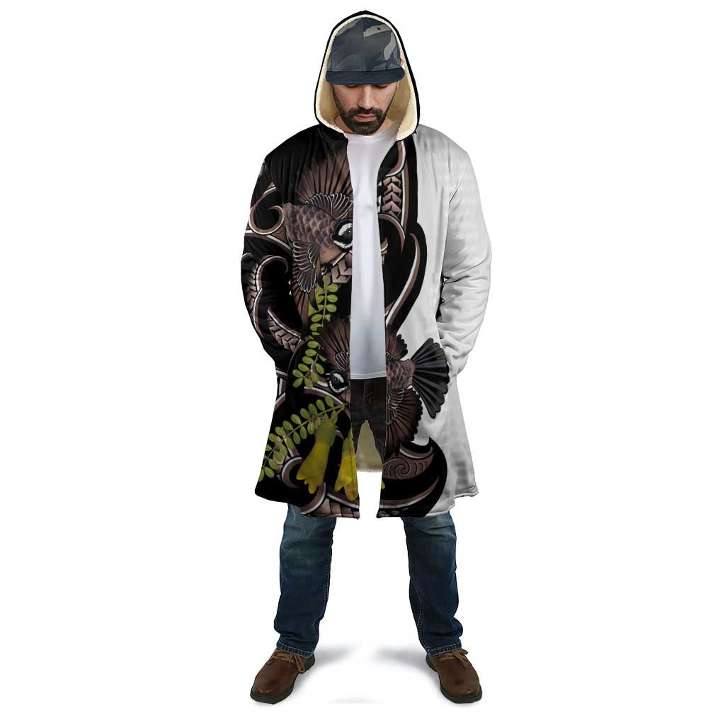 New Zealand Valentines Day Cloak Piwakawaka Lovers Maori Koru Tattoo - Polynesian Pride