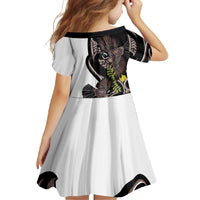 New Zealand Valentines Day Family Matching Short Sleeve Bodycon Dress and Hawaiian Shirt Piwakawaka Lovers Maori Koru Tattoo LT14 - Polynesian Pride