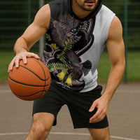 New Zealand Valentines Day Sleeveless Hoodie Piwakawaka Lovers Maori Koru Tattoo LT14 - Polynesian Pride