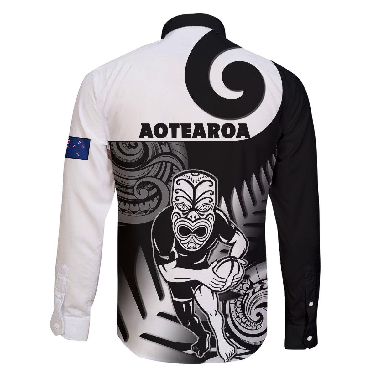 New Zealand Silver Fern Rugby Family Matching Mermaid Dress and Hawaiian Shirt Go Champions NZ All Black Maori Koru LT14 - Polynesian Pride