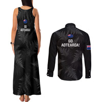New Zealand Silver Fern Rugby Couples Matching Tank Maxi Dress and Long Sleeve Button Shirts 2023 Go Aotearoa Champions World Cup LT14 - Polynesian Pride