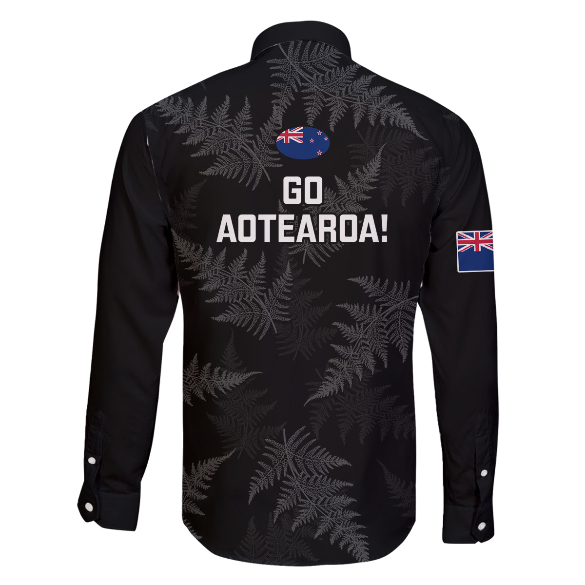 New Zealand Silver Fern Rugby Family Matching Off Shoulder Maxi Dress and Hawaiian Shirt 2023 Go Aotearoa Champions World Cup LT14 - Polynesian Pride