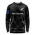 New Zealand Silver Fern Rugby Long Sleeve Shirt 2023 Go Aotearoa Champions World Cup LT14 Unisex Black - Polynesian Pride