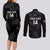 Custom New Zealand Silver Fern Rugby Couples Matching Long Sleeve Bodycon Dress and Long Sleeve Button Shirts 2023 Go Aotearoa Champions World Cup LT14 - Polynesian Pride