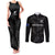 Custom New Zealand Silver Fern Rugby Couples Matching Tank Maxi Dress and Long Sleeve Button Shirts 2023 Go Aotearoa Champions World Cup LT14 Black - Polynesian Pride