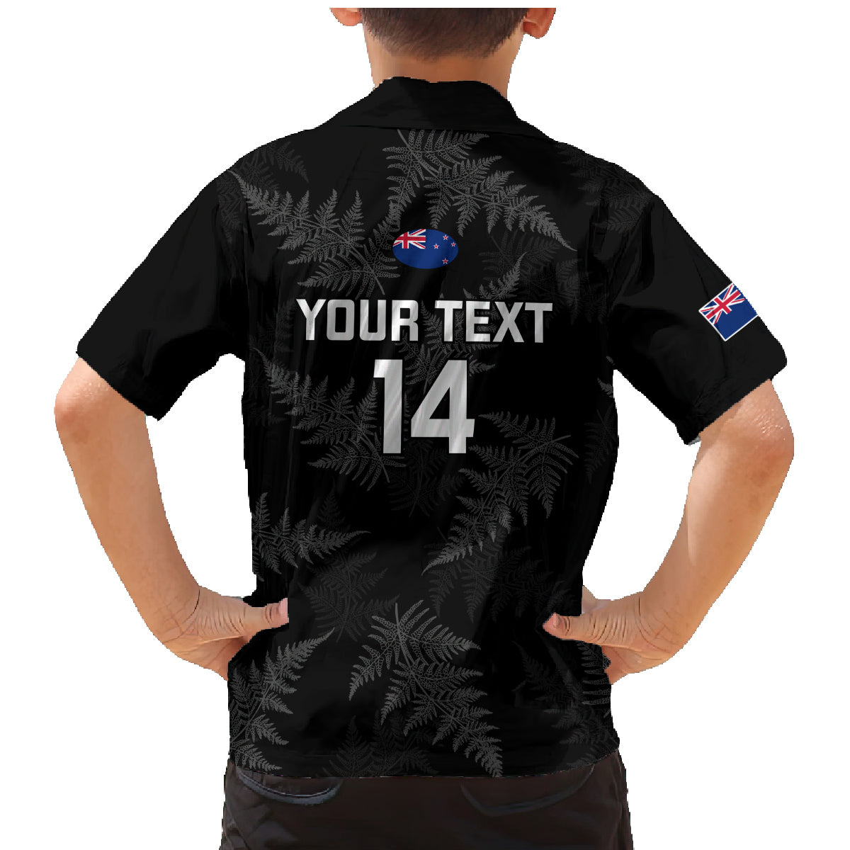 Custom New Zealand Silver Fern Rugby Family Matching Mermaid Dress and Hawaiian Shirt 2023 Go Aotearoa Champions World Cup LT14 - Polynesian Pride