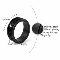 New Zealand Silver Fern Rugby Spinner Ring Go Aotearoa Champions - Polynesian Pride