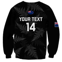 Personalised New Zealand Silver Fern Rugby Sweatshirt 2023 Go Aotearoa World Cup LT14 - Polynesian Pride