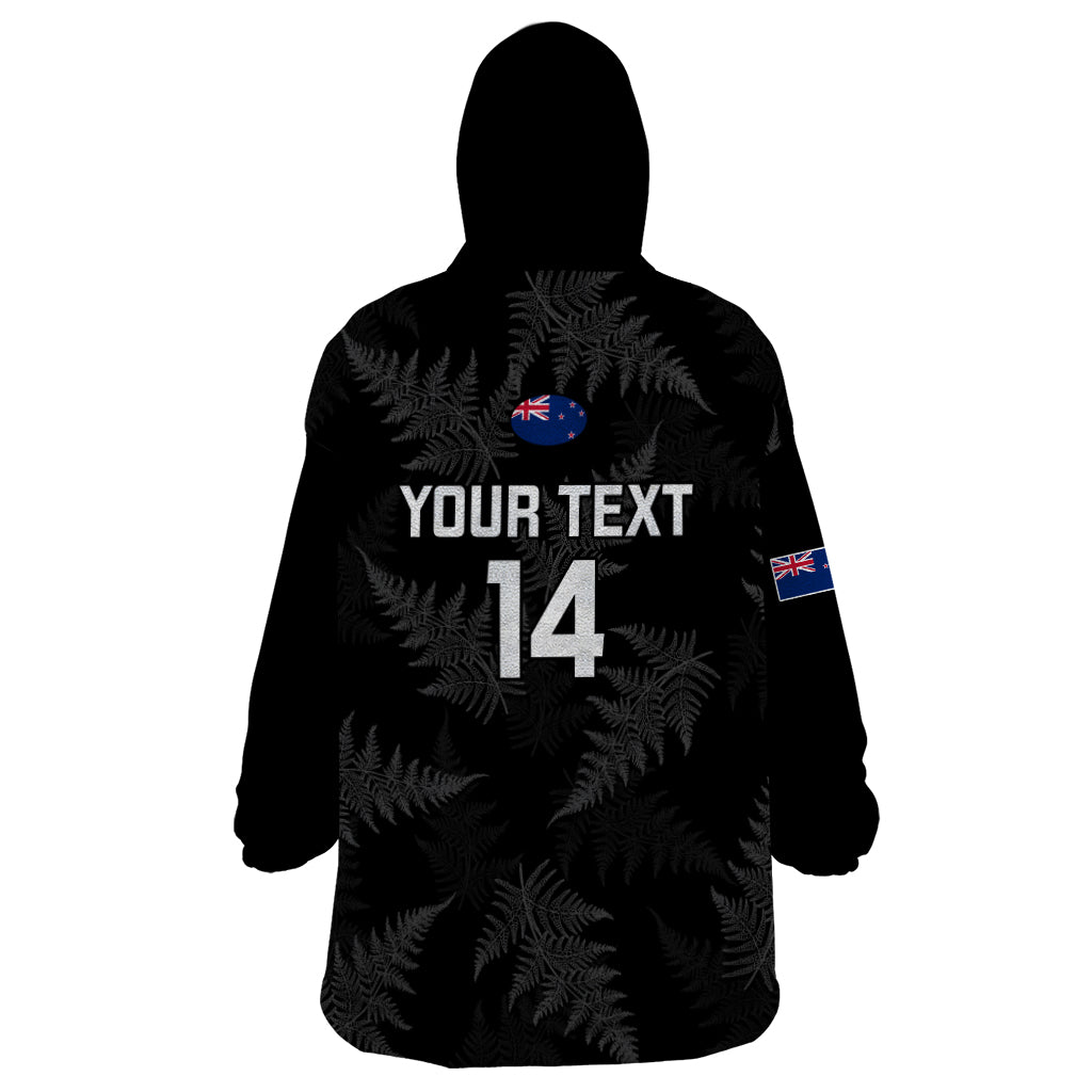 Custom New Zealand Silver Fern Rugby Wearable Blanket Hoodie 2023 Go Aotearoa Champions World Cup LT14 - Polynesian Pride