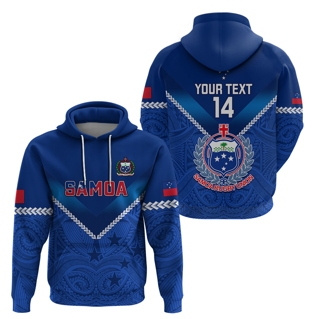 Custom Samoa Rugby Hoodie 2023 Go Manu Samoa LT14 - Polynesian Pride