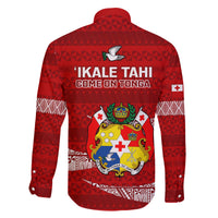 Tonga Rugby Family Matching Summer Maxi Dress and Hawaiian Shirt 2023 Ikale Tahi Tongan Ngatu Pattern LT14 - Polynesian Pride
