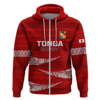 Tonga Rugby Hoodie 2023 Ikale Tahi Tongan Ngatu Pattern LT14 - Polynesian Pride