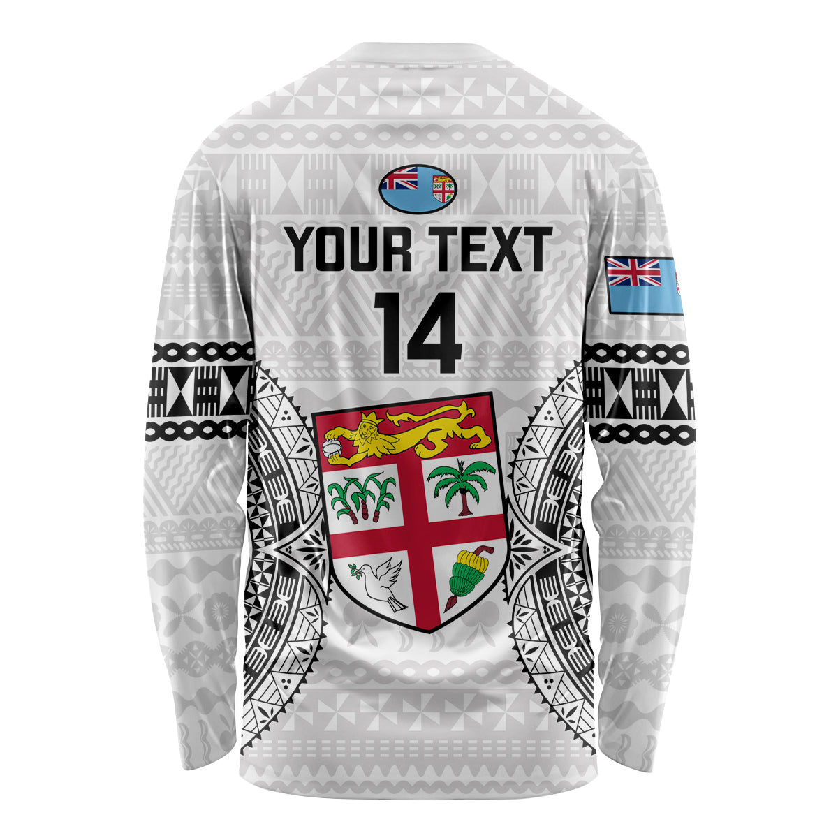 Custom Fiji Rugby Long Sleeve Shirt 2023 Go Champions World Cup Fijian Tapa Pattern LT14 - Polynesian Pride