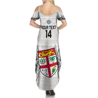 Custom Fiji Rugby Summer Maxi Dress 2023 Go Champions World Cup Fijian Tapa Pattern LT14 - Polynesian Pride